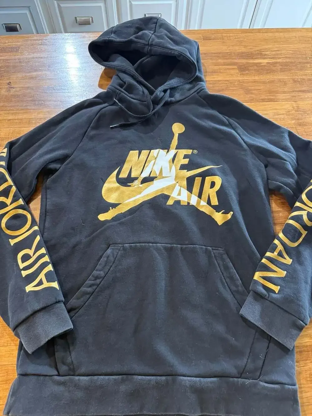 Nike Air Jordan Logo Graphic Pullover Hoodie Y2K Sz Small (v1)